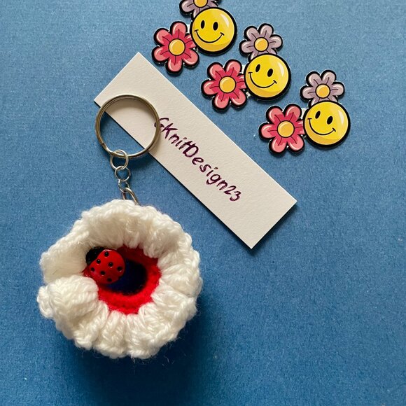 Crochet Keychains, Affordable Gift Set, Backpack Charms, Keychain Charm - Picture 5 of 16